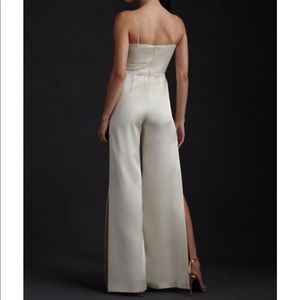 BHLDN ML Monique Lhuillier Doutzen V-Neck Jumpsuit, size 4, bridesmaid or bride